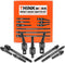 THINKWORK 9-Piece Impact Socket Adapter Set, 1/4" 3/8" 1/2" Drill Socket Adapter for Cordless Drill