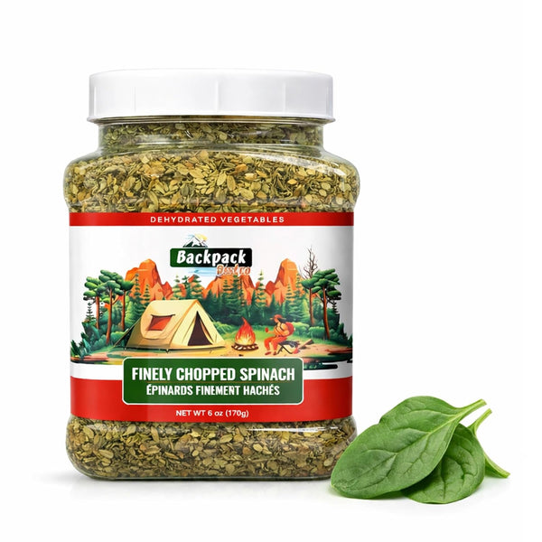 Backpack Bistro Dehydrated Finely Chopped Spinach 5.99 oz (170 g) | Emergency