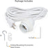 15 Bulbs Set, Wallniture Fiore Feet Hanging Lantern Cord Room Decor for Pendant Light Socket White