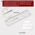 Film Flexible Ruler 4 Inch 0.1mm Scale, PET Plastic Covered Thickened Folding Straight Ruler Measuring Tool, Transparent