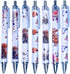 YJ PREMIUMS 7 PC Cow Pens | Cute Highland Cow Print Floral Kawaii Aesthetic School Office Supplies