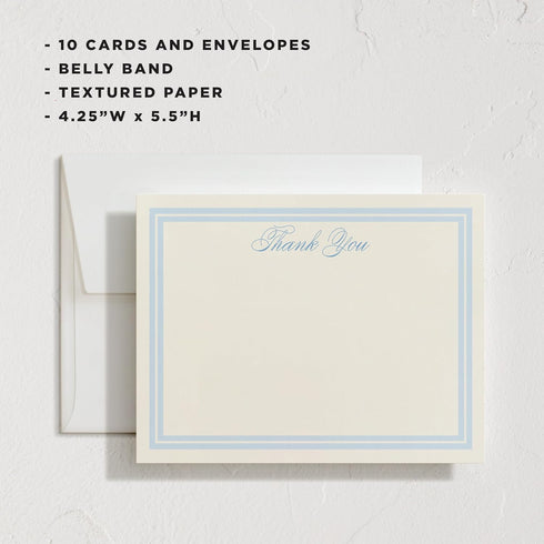 Set Minted Classic Start Stationery Cards, Blank Thank You Cards and Envelopes, Thank You Notes for Handwritten