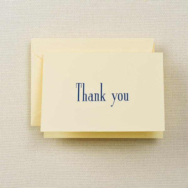 Crane & Co. Navy Thank You Notes
