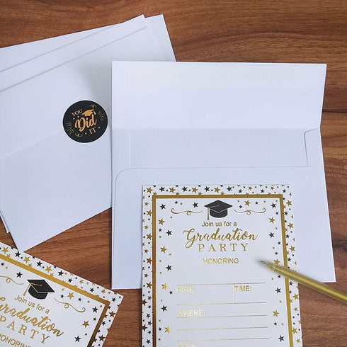 Supla 150 Pcs A7 Invitation Envelopes, White, Peel & Seal, 5 1/4 x 7 1/4, 95lbs Paper Stock