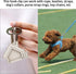 QWORK 3-1/2" Swivel Eye Bolt Snap Hook, 2Pcs, 316 Stainless Steel Trigger Snap Clips for Diving/Pet Leash/Key Chain
