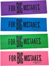 Huge 6.75" Colorful Rubber Pencil Erasers, Rectangular Shape, 4 Pack (4 Colors) for Big Mistakes