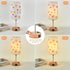 Woderdeng Lamp,3-Way Dimmable Decor,flower2 Flower Touch Table Bedside Lamps with USB Port and Outlet,Cute Lamp