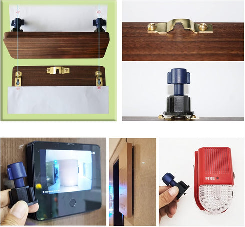 Picture Hanging Kit - Picture Keyhole Fastener Tool & Hardware Screws, 138 Pack for Wall Mounting and Mirror Hanging