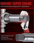 6-Piece Set, 1", 3/4", 1/2", 3/8", 1/4", 1/8" Set, 52100 Set Reywoo NPT Pipe Tap NPT Tap Precision High-Carbon Chrome