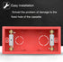 Eagles Cassette Repair Device, 118 Type Socket Repairer for Switch Box Electrical Accessories (10 Tools + 10 Screws)