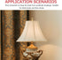 LIFKOME Set 4 1.96X0.78 Inches Lamp Finial Caps of - Solid Zinc Alloy Lamp Shade Holder Knobs for Table and Floor Lamps