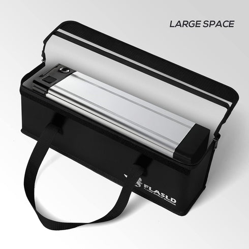 (16 4.3 5in) FLASLD E-Bike Battery Bag Fireproof Safe Charging Bag Explosionproof Lipo Battery Bag Large Capatity