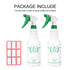 Plastic Spray Bottle 2 Pack, 32 Oz - Heavy Duty Leak Proof Mist Sprayer for Cleaning, Essential Oils, Hair