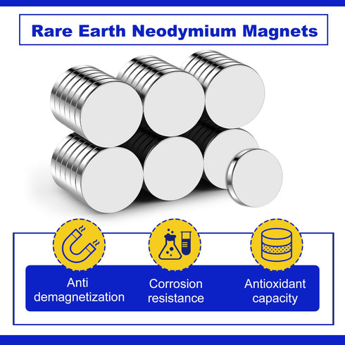 35Pcs Small Magnets, 20x3mm Rare Earth Neodymium Disc Magnets, Strong Tiny Round Magnets for Crafts, DIY, Kitchen,