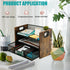 Wood Desk Organizer with Drawer, Paper Tray, File Organizer, Document Organizer for Office Accessories Storage