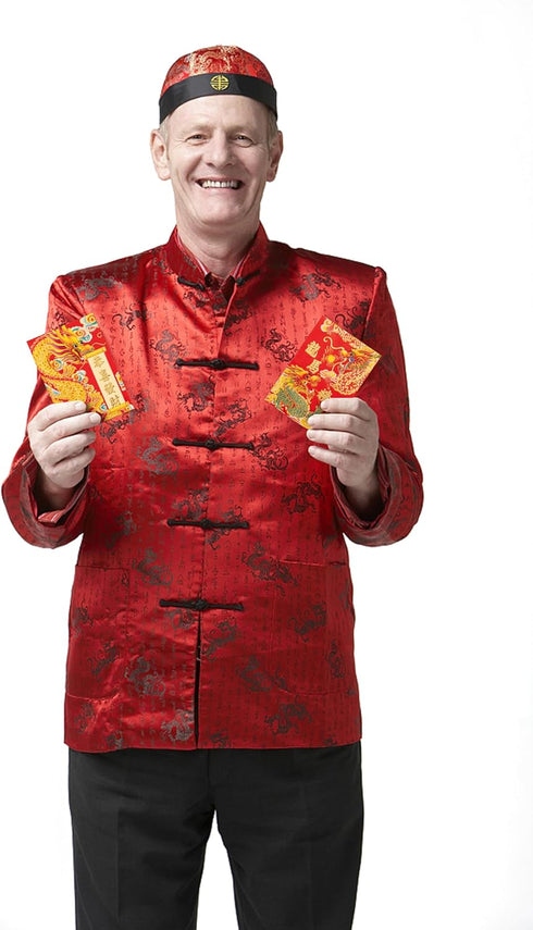 Chinese Red Envelopes, Lucky Money Envelopes for 2024 Chinese New Year, Small (6 Patterns, 36 Pcs) Cartoon Gold