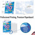 The Best Card Company - 90th Happy Birthday Card Milestone - Fun Greeting for 90 Years Old Birthdays