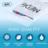 GPI - 2" x 3" - Bulk Pack of 100, 4 Mil Thick Clear Plastic Reclosable Zip Bags with Write-on White Block