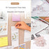 Bulletin Felt Board, 36x18 Inches, Decorative Pin Board for Wall, Foldable Self-Adhesive Vision Board with 36 Pushpins,