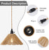 15FT Dimmable Plug in Pendant Light Farmhouse Hanging Lamp Fixtures with Switc Adjustable Height Hanging Light Pendant