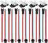 SUPERNIGHT 3 Pin Connector for WS2811 WS2812 WS2812B SK6812 LED Strip Lights, 7 Pairs JST SM Male Female Plug Cables
