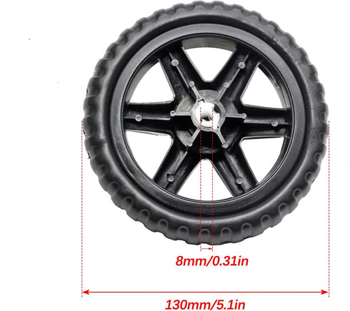 Uenhoy 2 5 Inch Pcs Shopping Cart Wheels Replacement Black Dia. Rubber Foaming Cart Wheels