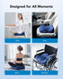 Tailbone HUANUO Ergonomic Seat Cushion, Memory Foam Cooling Gel Office Chair Cushion for Hip Support, Pressure Relief