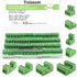 Tnisesm 21Pcs Screw Terminal Block Connector Kit, 5.08mm Pitch Pluggable (2Pin 3Pin 4Pin 5Pin) 300V 15A for 28-12AWG