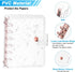 PATIKIL A7 Clear Binder Cover, Soft PVC Loose Leaf Binder Protector, Refillable Notebook Shell with Snap Button Closure