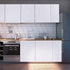 Yancorp 10ft Textured White Contact Paper, 16" x10ft Peel and Stick Wallpaper for Cabinets and Countertops
