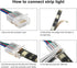 4 Pin RGB Led Connectors for 10mm Wide Strip Lights, 6 Pcs Unwired Gapless Solderless Quick Connectors