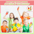 Batiyeer 50 Pcs Silicone Charm Bracelet for Kids, Adjustable Colorful Rubber Wristbands 7.08 Inch for School Party