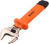 WEIDA 8" Heavy Duty Insulated Electrician Adjustable Wrench, Cushion Grip, Nickel-Plated Anti-Rust Surface