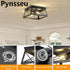 2 1 Pack, Pynsseu Industrial Ceiling Light, Lights Farmhouse Semi Flush Mount Ceiling Fixture for Kitchen Island Dining