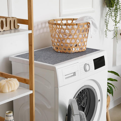 24" x 24" Mini Refrigerator Mats, Waterproof Washable Floor Protector for Home Appliances, Non-Slip Backing