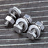 1/4-20 x 3/4" Stainless Steel Hex Bolts Screws with Nuts and Washers, 304 SS 18-8, 10 Sets