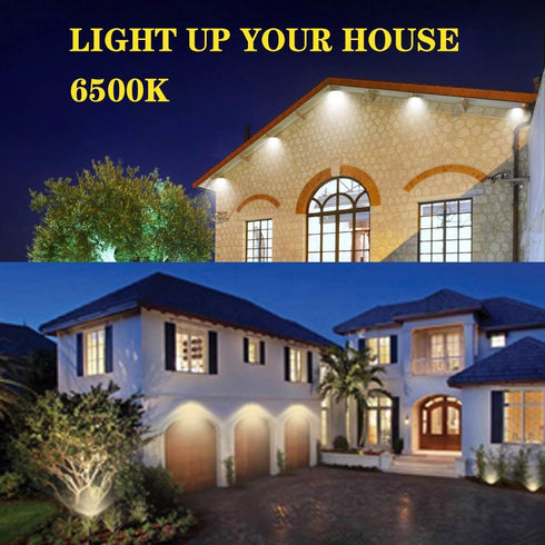 Tashace 10W 12-24V IP65 6500K Lot,1 Pack Floodlight DC Wall Lamp LED Security Flood Light Waterproof Super Bright Cool