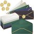 Jetec 100 Pcs #10 Colorful Business Mailing Envelopes with Gold Border and Stickers for Graduation Wedding Invitations