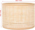 E27 E14 Rattan Lamp Shade Replacement Chandelier Handmade Dust Proof Lamp Covers Vintage Hanging Table Floor Light