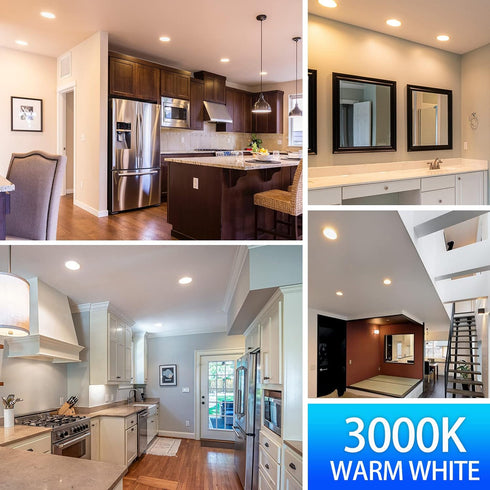 Energetic BR30 LED Recessed Light Bulb, 9W=75W, 3000K Warm White, Dimmable Ceiling Flood Light, 2 Pack