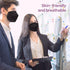 KN95 Disposable Face Mask 25 Pack - 5-Ply Breathable Safety Masks for Men and Women, Black
