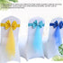 Ywmsfl 6pieces Chair Sashes for Weddings Stretch Band Spandex Bows for Elegant Decors Event Accent Chair