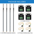 Weewooday 4 Sets DS18B20 Temperature Sensor Module Kit, Waterproof Digital Stainless Steel Probe, -55 to +125 Degrees