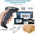 NETUM Bluetooth 1D Barcode Scanner with Stand, 2.4G Wireless & Bluetooth & Wired CCD Scanner for Supermarket, Store,