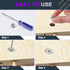 Swpeet 100Pcs 4 Sizes Furniture Connecting Cam Lock Fittings Assortment Kit for Closets and Bed Furniture