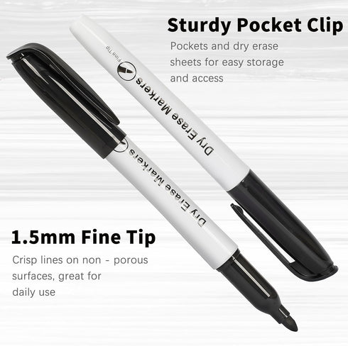 72 Packs Pack Duchong Dry Erase Markers Bulk, Fine Tip Whiteboard Markers for Kids Teachers, Dry Erase Pens Bulk