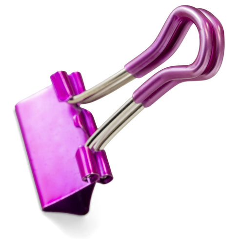 Officemate Easy Grip Binder Clips, Metallic, Small, Pack of 24
