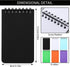 QiCheng Pocket Notebook Small Notepad Pocket Notepad Small Spiral Notebooks 3X5Inches (6-blank)
