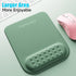 memzuoix Cyan Ergonomic Mouse Pad with Wrist Rest Support, Premium Memory Foam for Laptop, Computer, Home Office