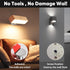 Moroommt Dimmable Wood Wall Sconces Battery Operated, Rechargeable Wall Lights Battery Operated, Stick On Wall Mounted